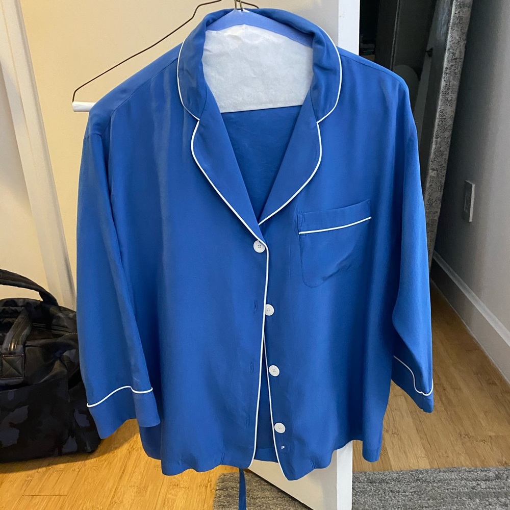 Sleepy Jones 100% Silk Pajama Set